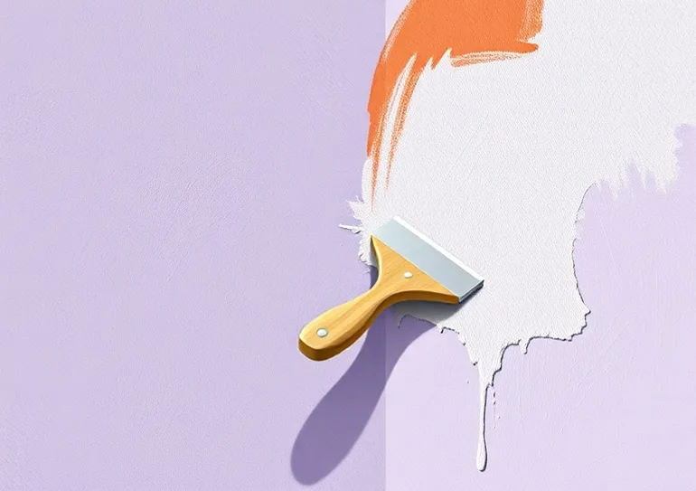 Application d'un enduit décoratif à la lisseuse sur un mur